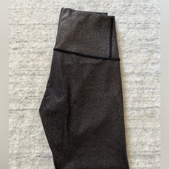 Lululemon Wunder Under Crop High Rise Foil Leggings - Picture 6 of 7